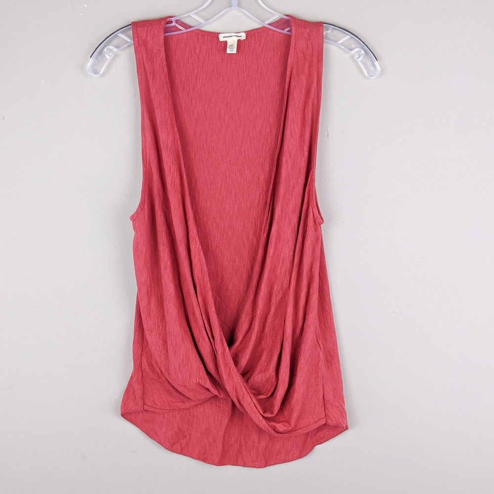 silence + noise | UO Red Deep Neck Drape Tank -E76